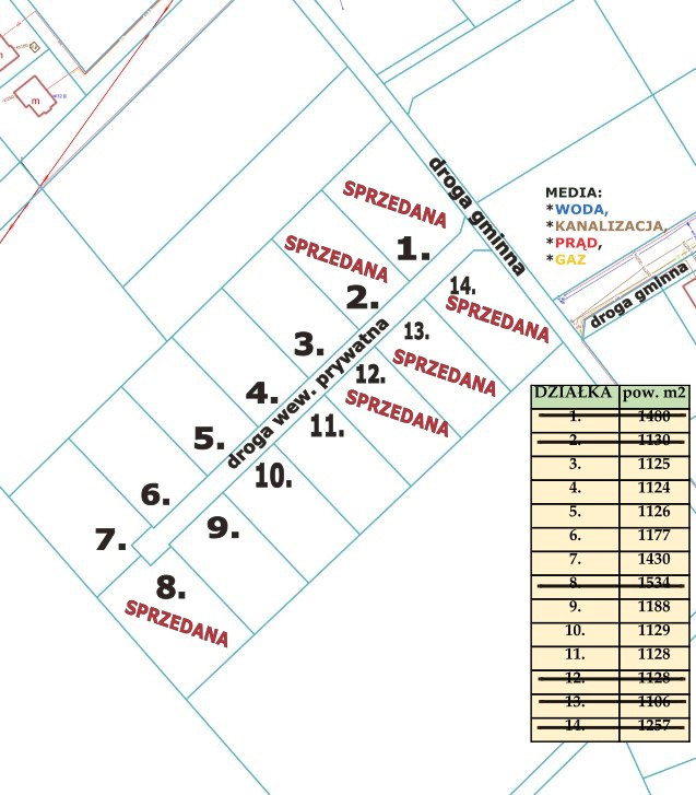 Działka Sprzedaż Przybiernów 2